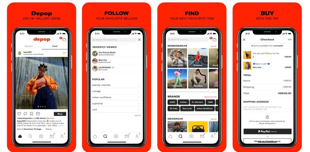 Depop fashion app