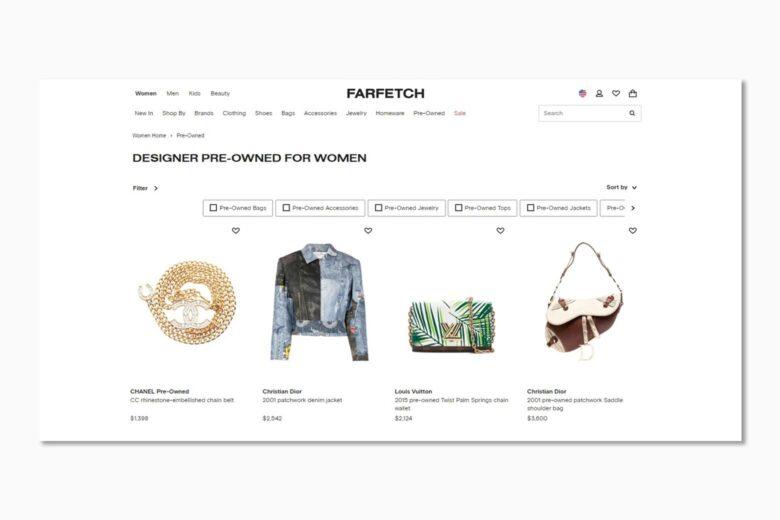 best luxury resale site farfetch - Luxe Digital