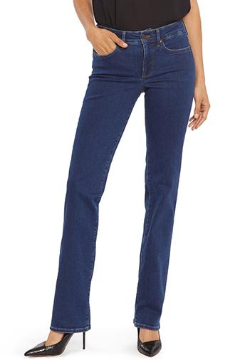 NYDJ Marilyn Straight Leg Jeans | 40plusstyle.com