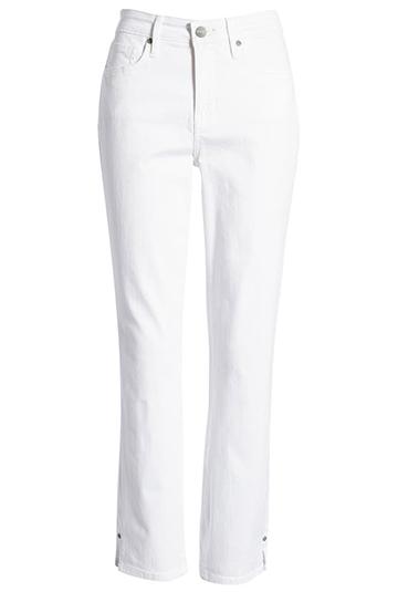 NYDJ Sheri Side Slit Slim Ankle Jeans | 40plusstyle.com