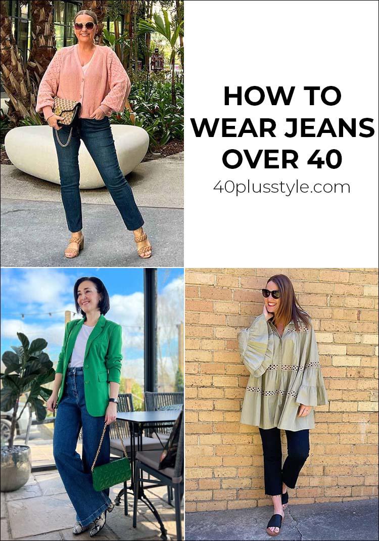 How to wear jeans over 40 | 40plusstyle.com