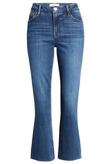 FRAME Le Crop Mini Bootcut Raw Hem Jeans | 40plusstyle.com