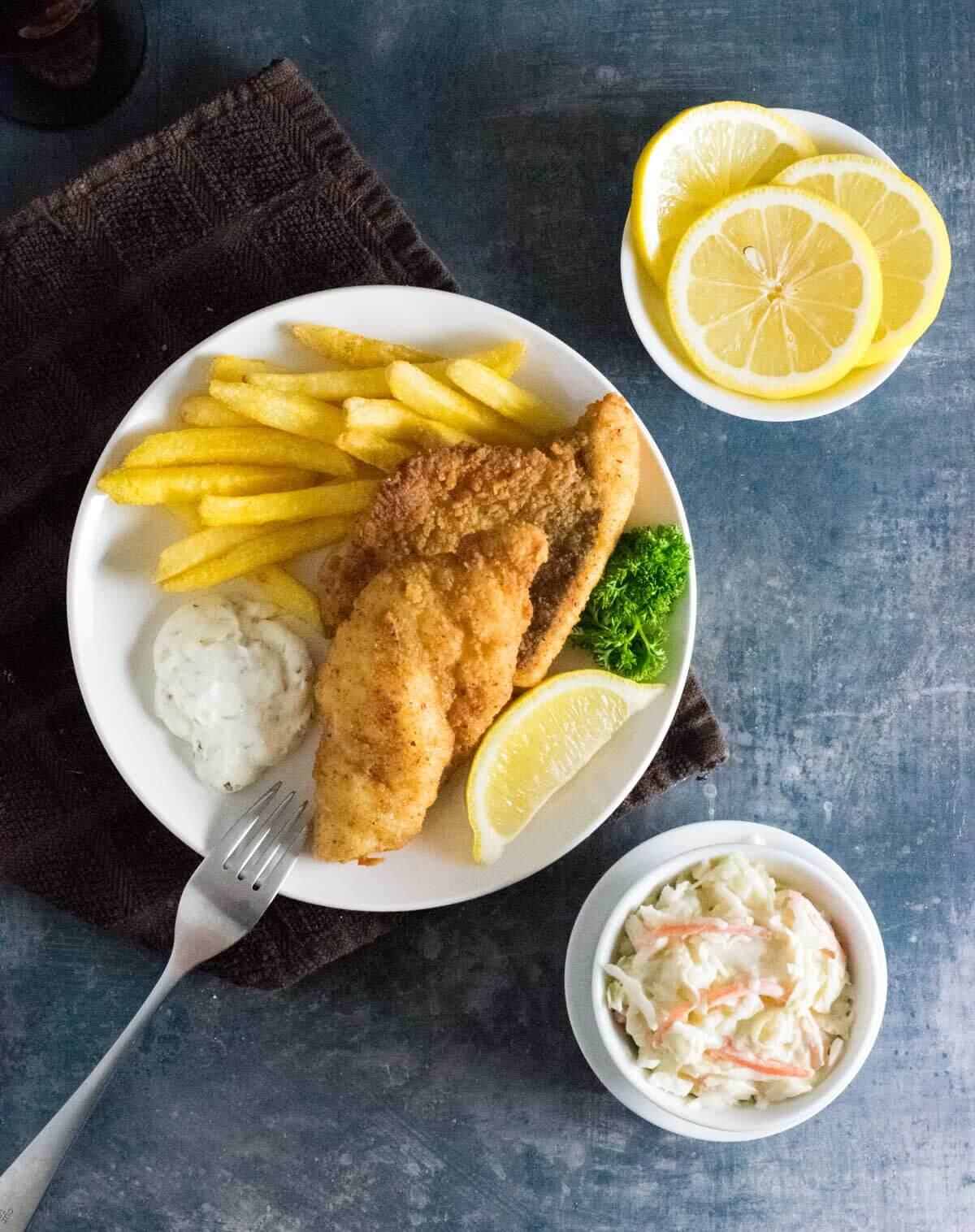 Fried walleye.