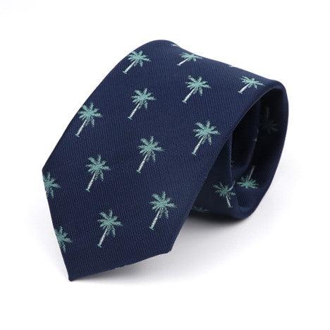 Palm Trees Polyester Tie For Work