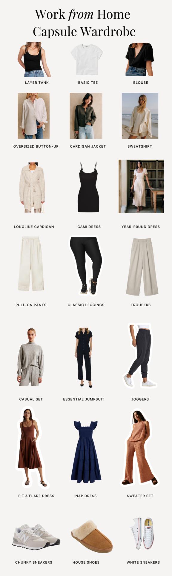 work from home capsule wardrobe