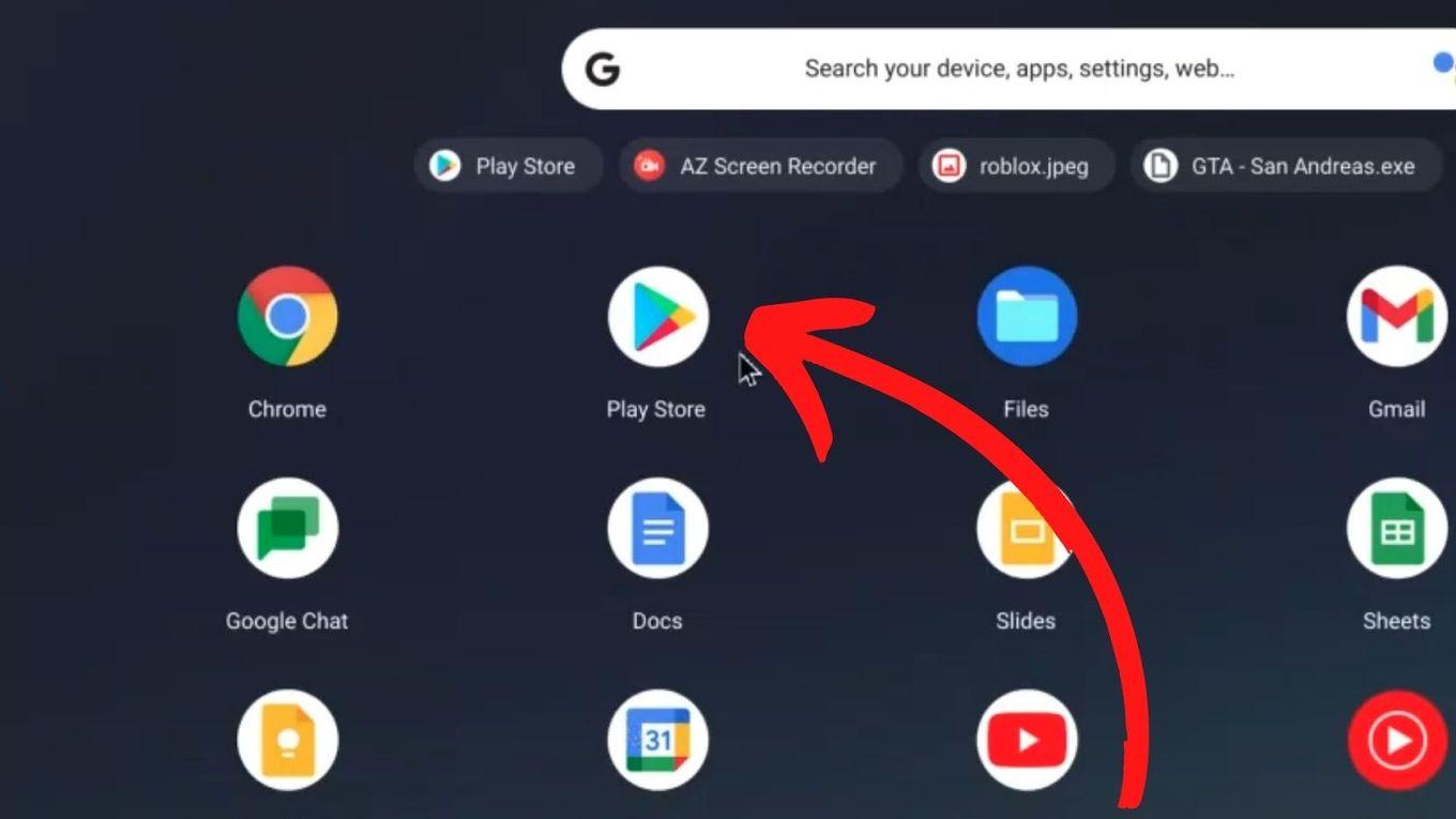 Google Play Store - Snapchat Chromebook