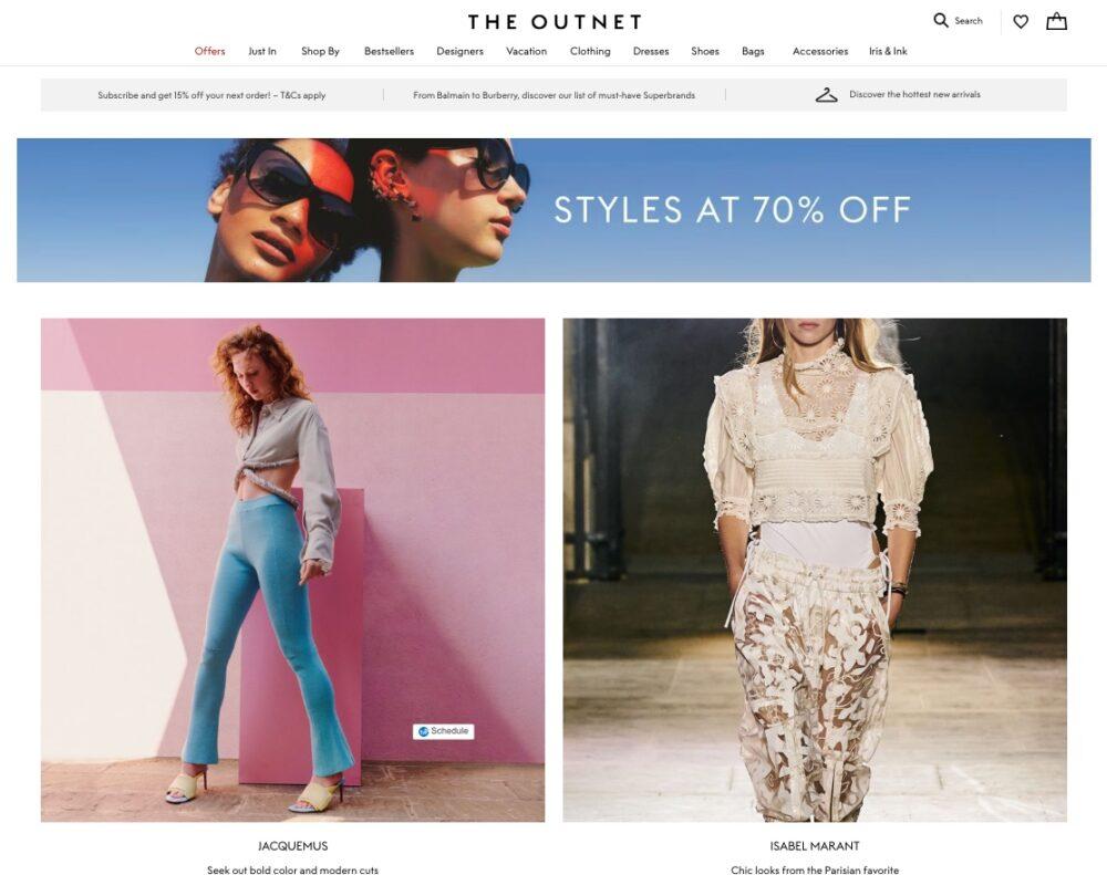 Finding luxury bargains at The Outnet