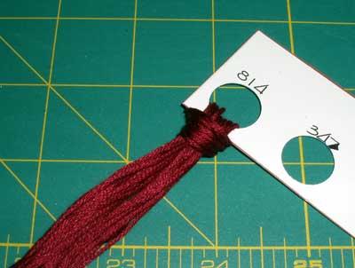 Thread Cards for Organizing Embroidery Threads