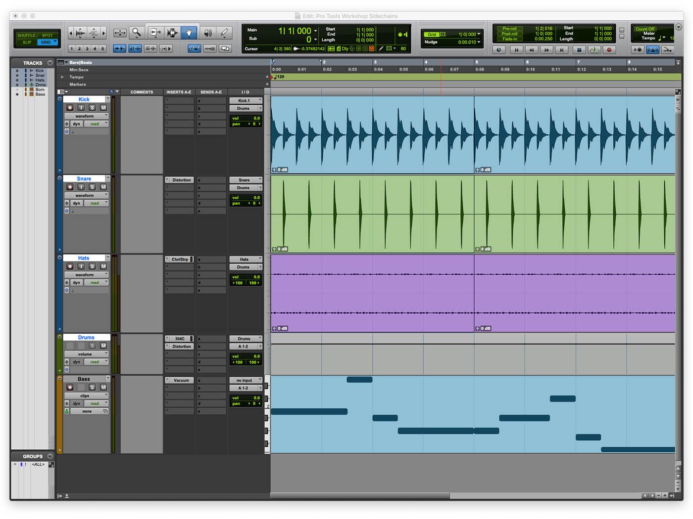 Protools Workshop Sidechains 1