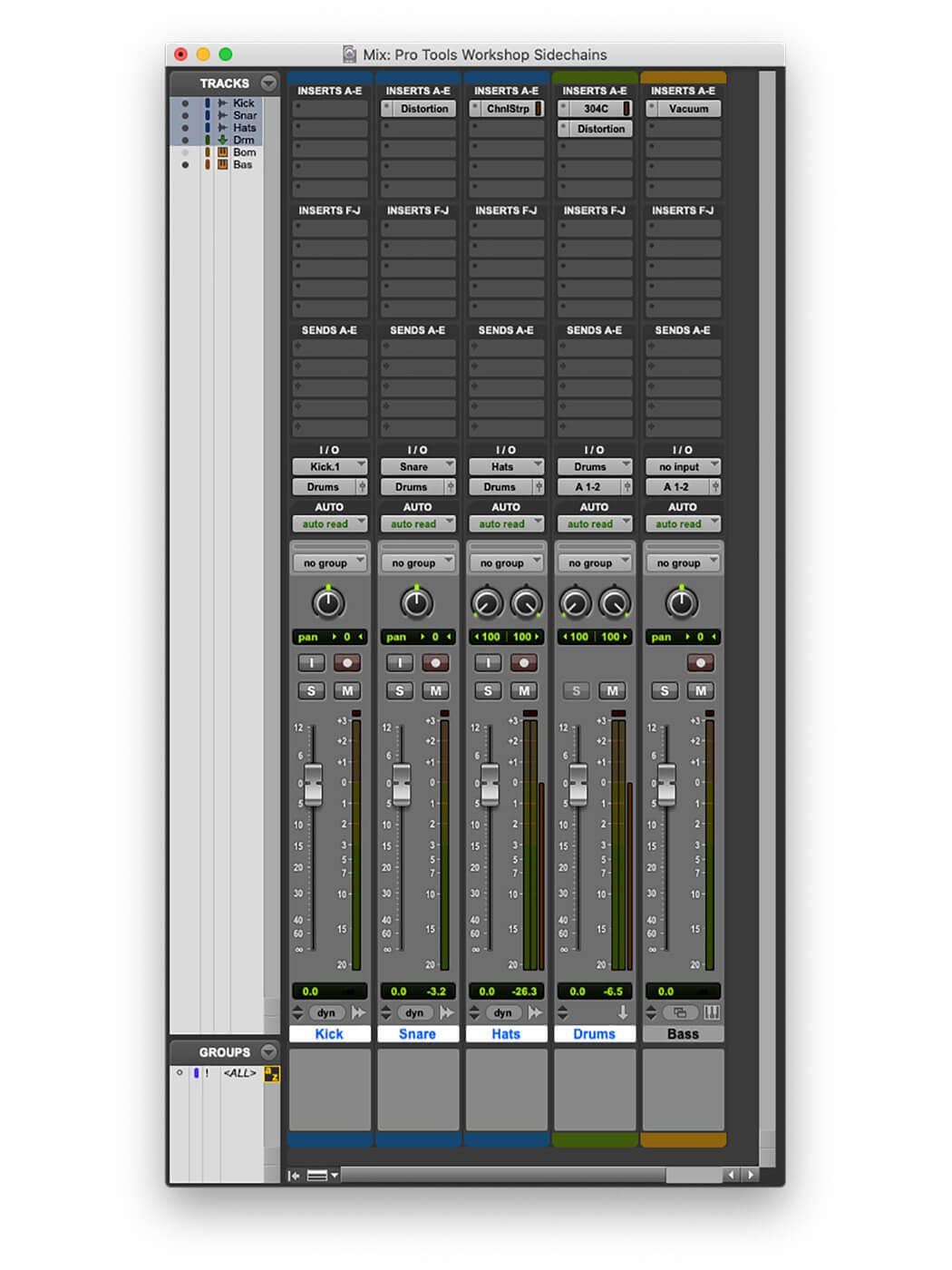 Protools Workshop Sidechains 2