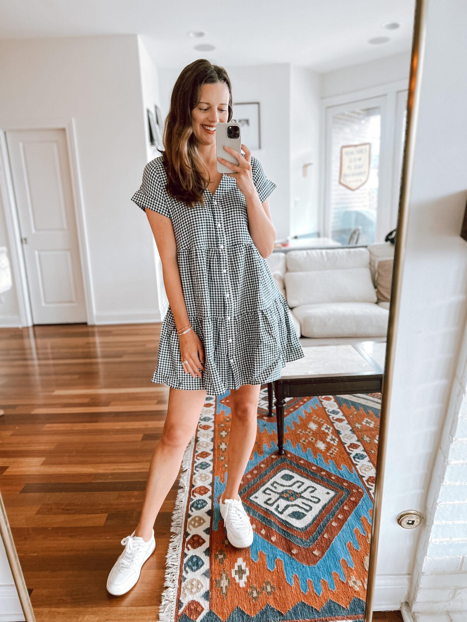 Madewell Gingham Lightspin Dress