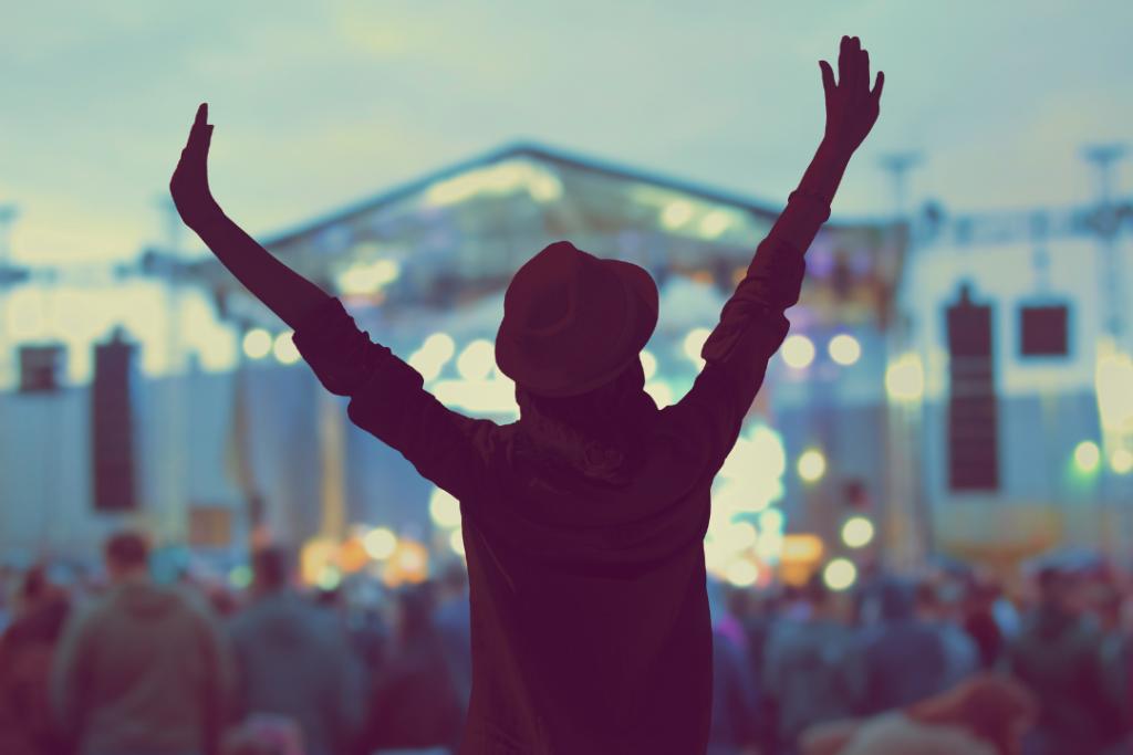 Music festival girl