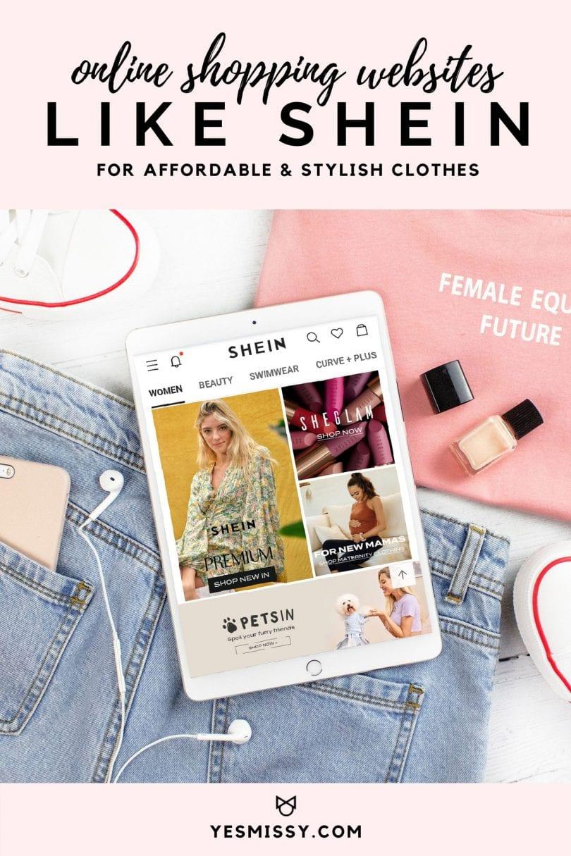 30+ online shopping websites like SHEIN for affordable and stylish clothes, accessories, shoes and more!