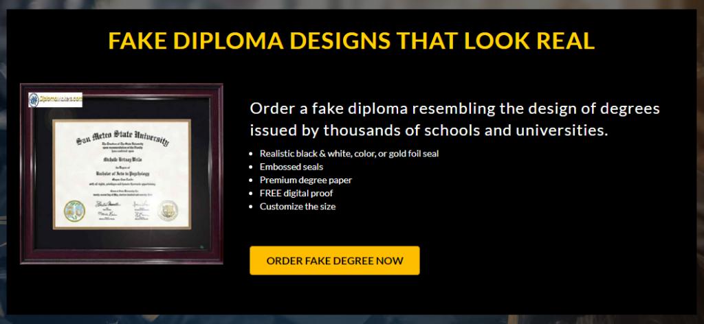 fake diploma