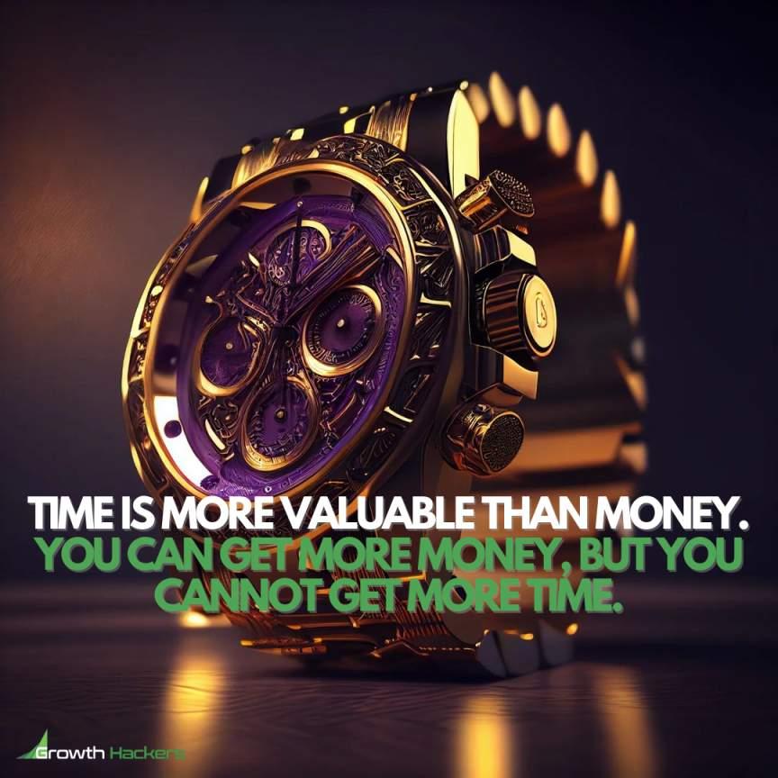 Time is more valuable than money. You can get more money, but you cannot get more time. - Jim Rohn Quote