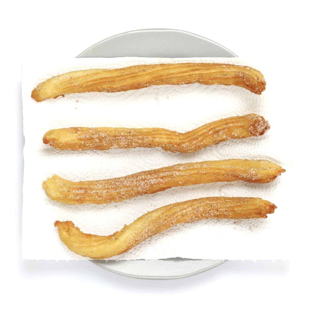 Churros on paper towel