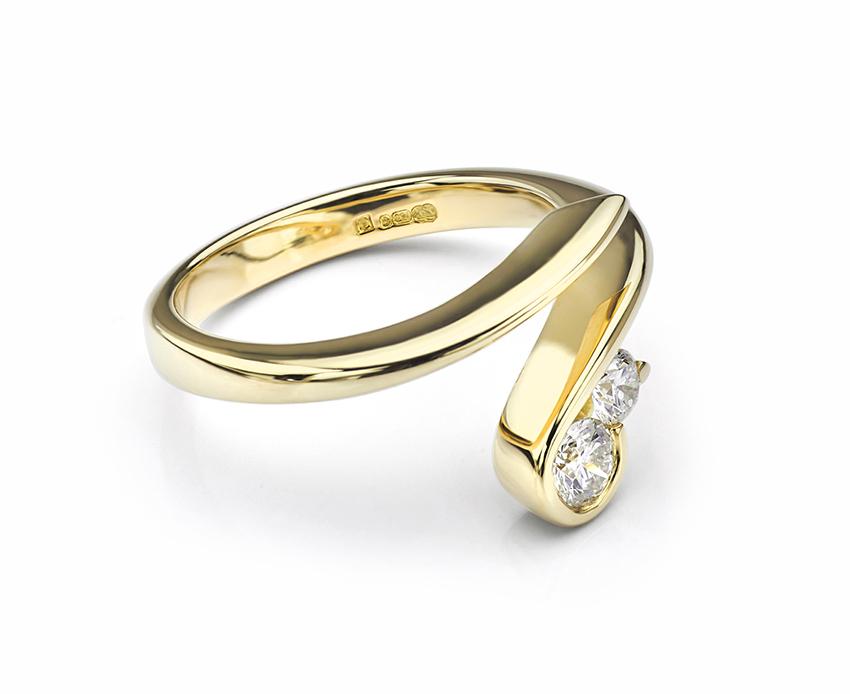 How long does it take to make an engagement ring such as the flow 2 stone ring design.