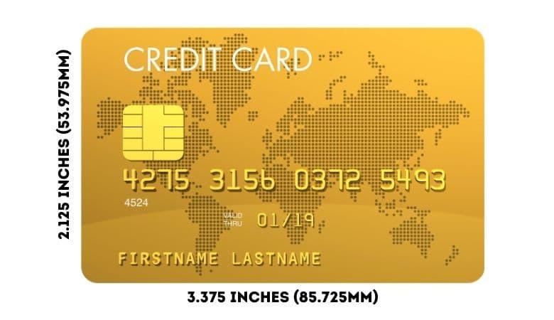 credit card size