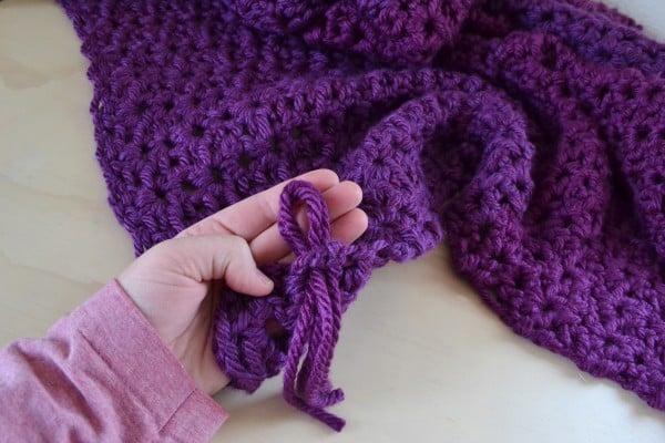 Make a gorgeous afghan with only the double crochet stitch in only 6 hours. The 6 hour afghan!