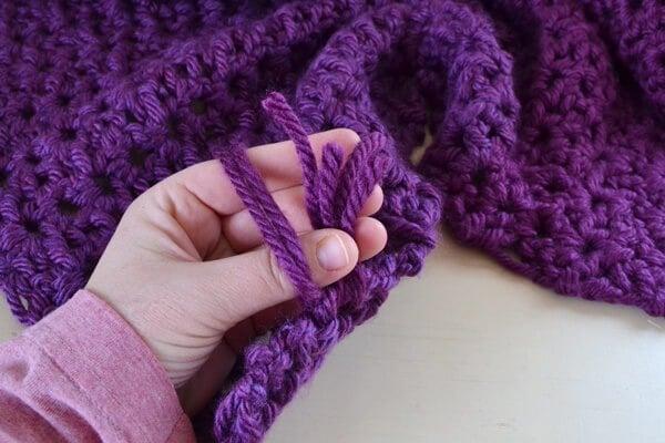 Make a gorgeous afghan with only the double crochet stitch in only 6 hours. The 6 hour afghan!