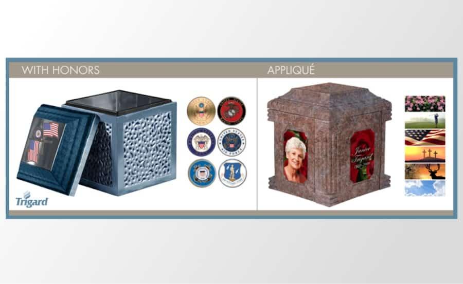 Cremation urn vault cost of customization options