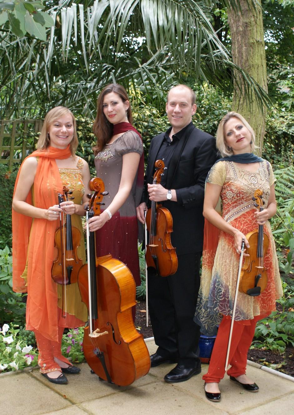 Crystal Palace String Quartet, Bollywood wedding attire