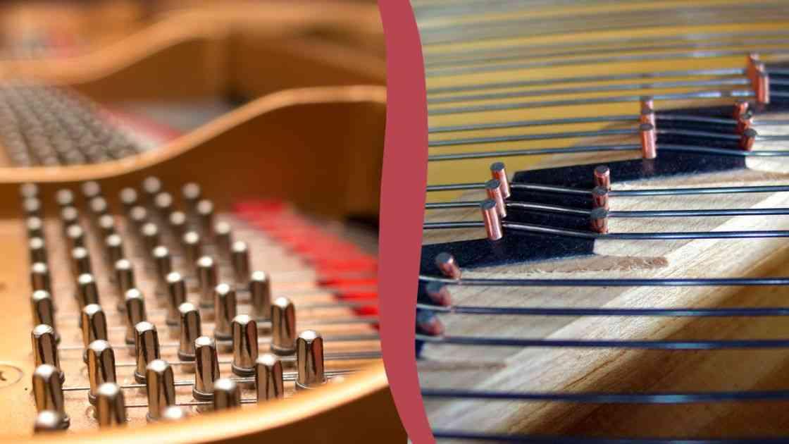 piano tuning pins and bridges