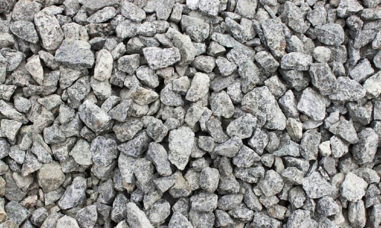 Crushed stone under concrete slab