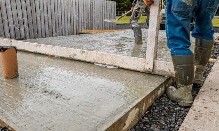 Gravel for concrete base