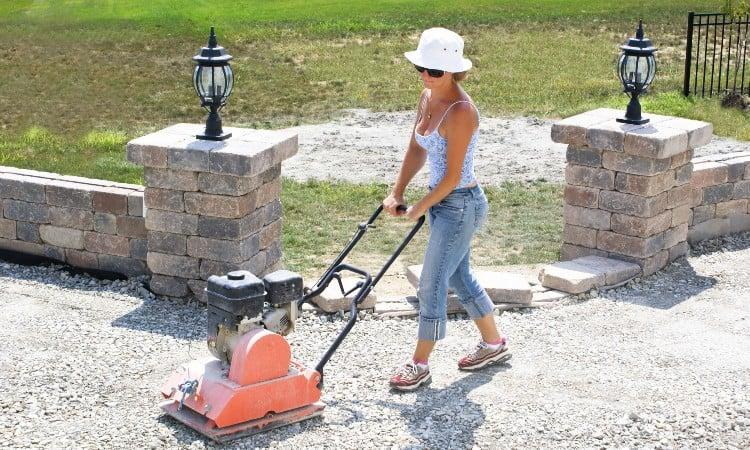 Concrete gravel base