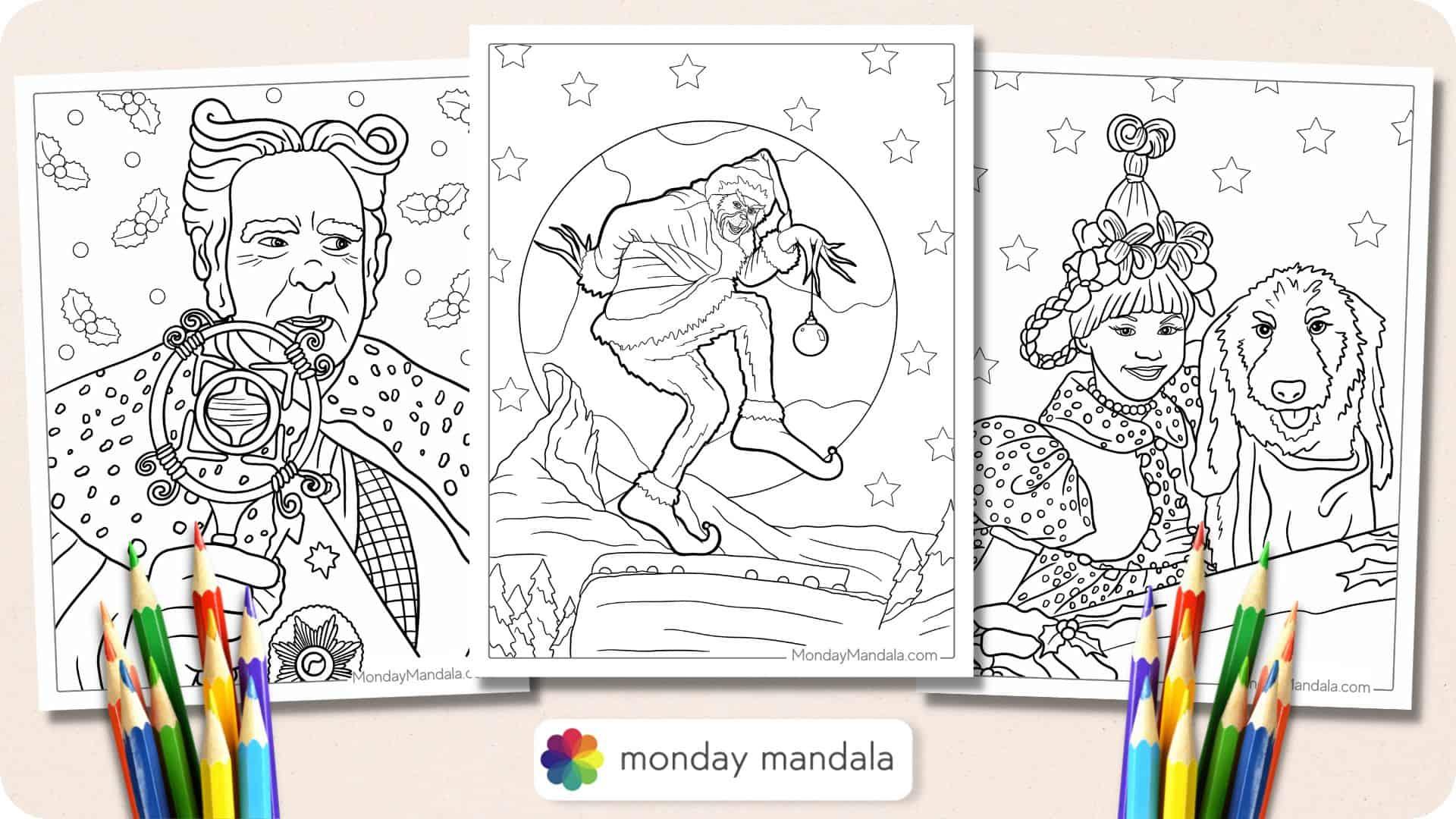 The Grinch Coloring Pages Featured Image