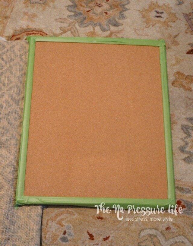 Cork Board Makeover Tutorial