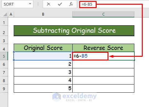 Easy Ways to Reverse Score in Excel