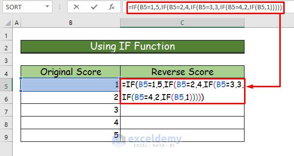 Easy Ways to Reverse Score in Excel