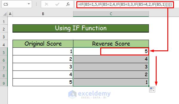 Easy Ways to Reverse Score in Excel