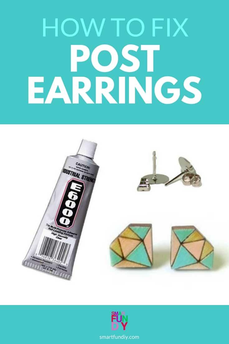 Supplies to fix broken post earrings