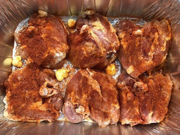 Thighs in Foil Pan