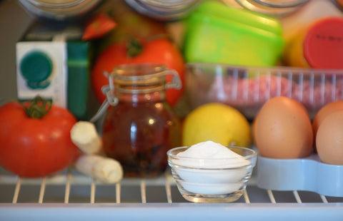 Baking soda inside of fridge