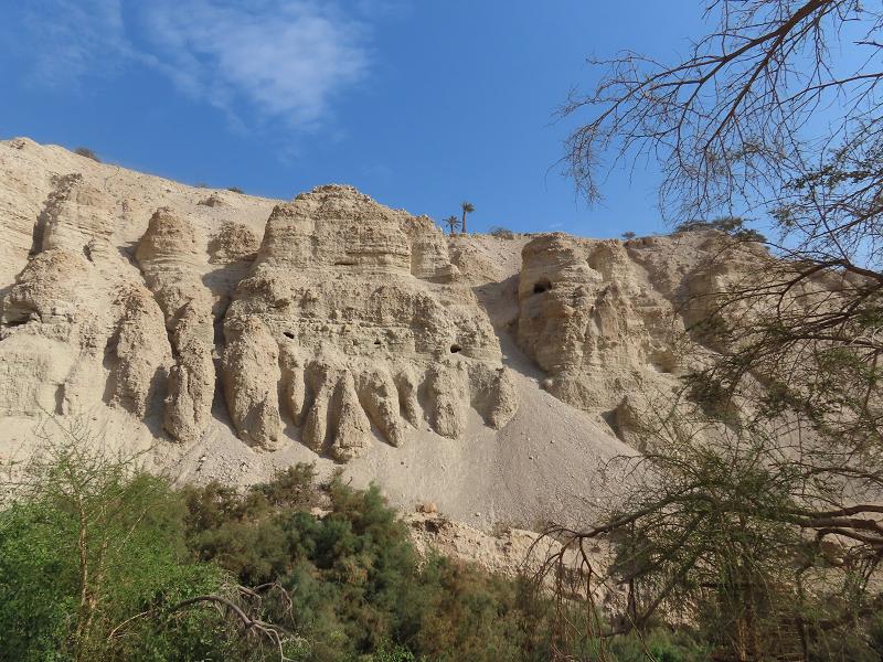 Lower David Waterfall in Ein Gedi Reserve