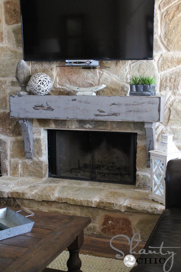 Rustic-DIY-Mantel