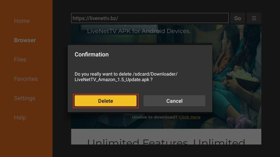 downloading live net tv apk files