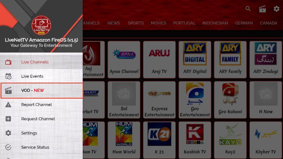 live net tv for firestick