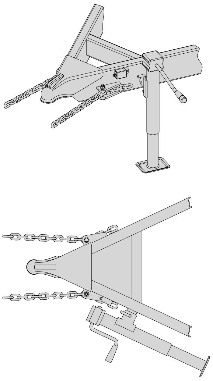 Double Tab Adjustment to Attach Safety Chain