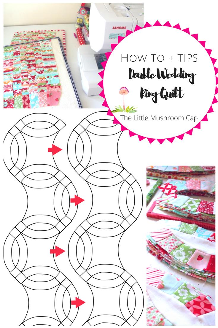 Double wedding ring quilt tips on how to and suggested template