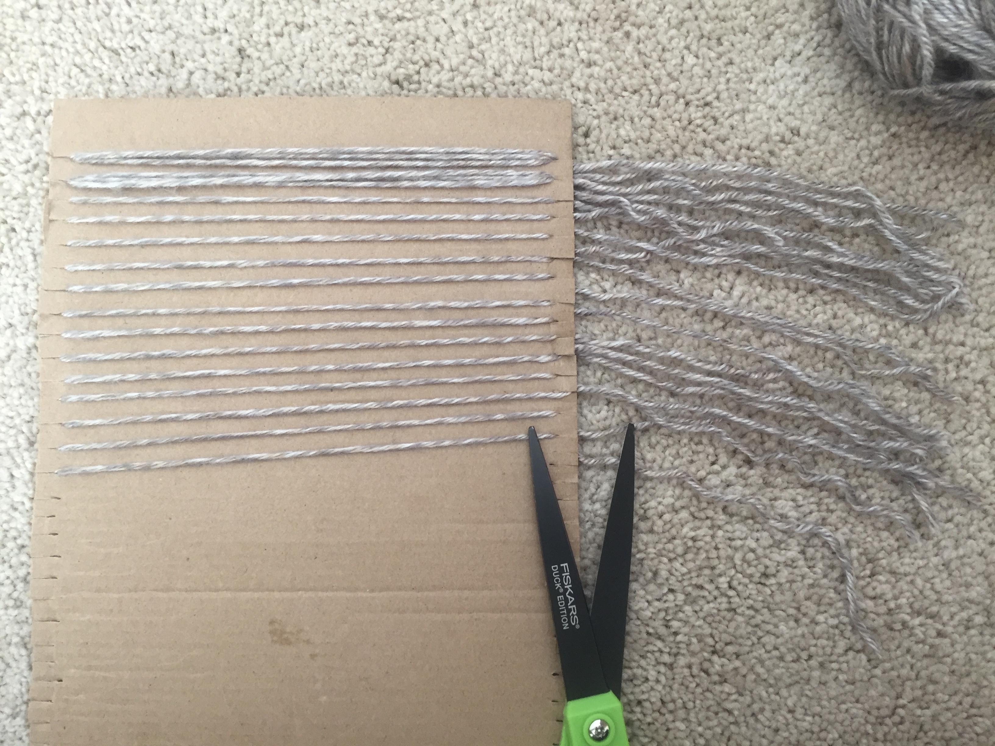 all of the fringe made from using the magic piece of cardboard