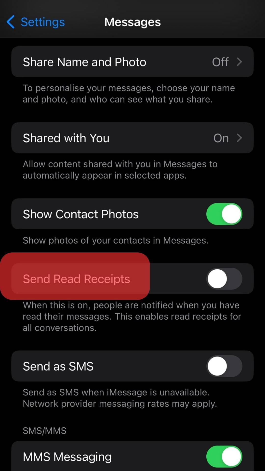 Open The Settings App On Iphone