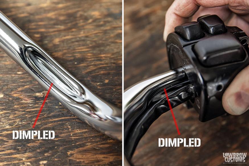 Motorcycle Handlebar term - Dimpled handlebars