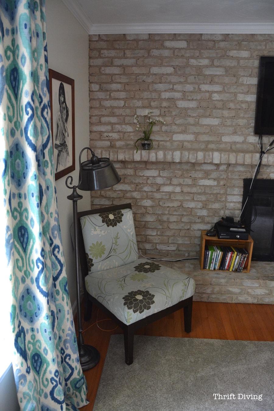 How to Paint a Brick Fireplace - 7 years later it