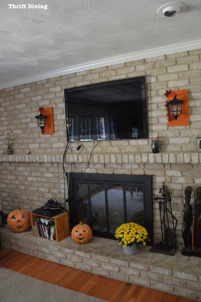 How to paint a brick fireplace with brick anew