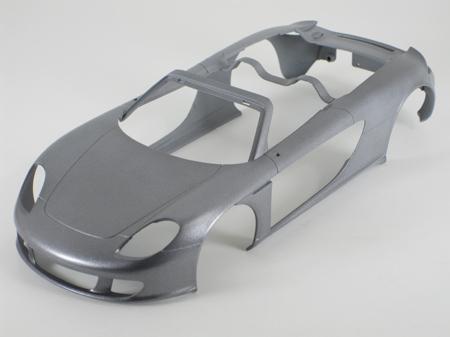 model car body after first mist coat